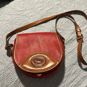 Dooney and Burke Red Leather Crossbody Bag